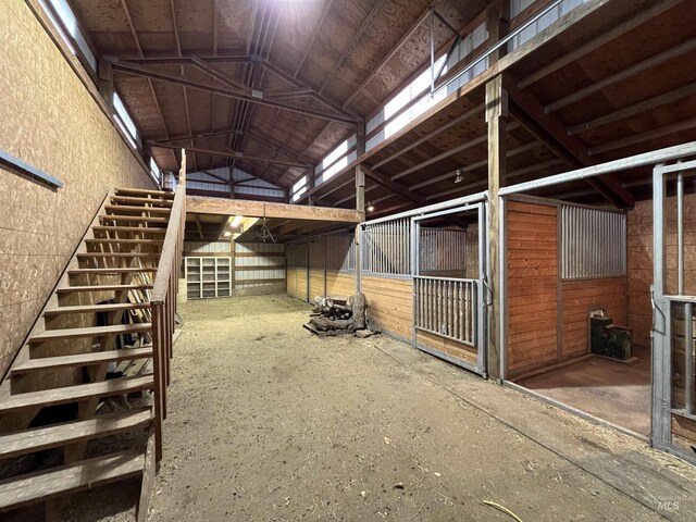 view of stable