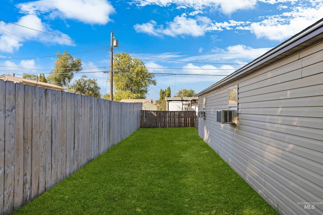 view of yard with cooling unit