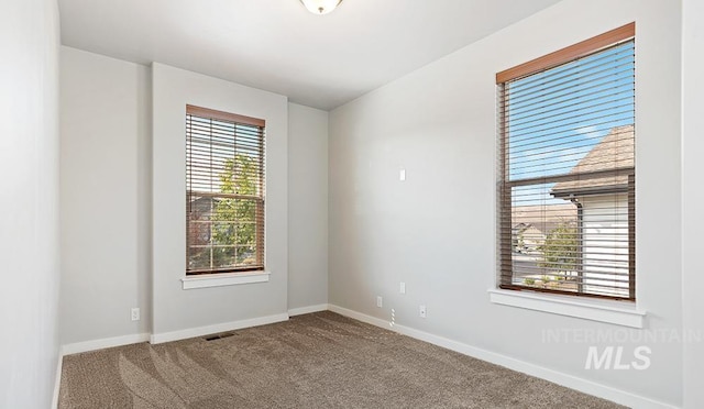 view of carpeted empty room