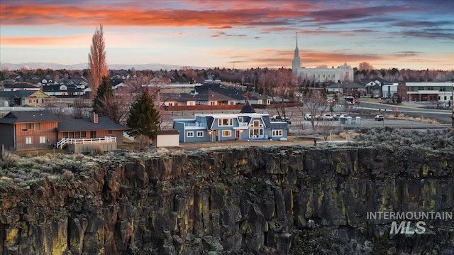 city view with a residential view