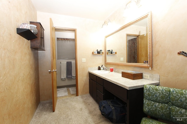 bathroom with vanity