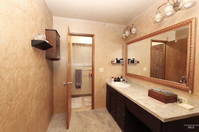 bathroom with vanity