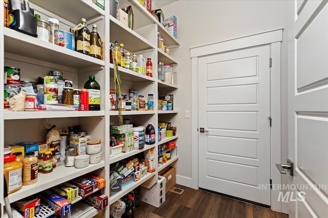 view of pantry