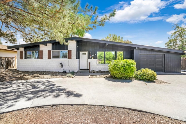 ranch-style home with a garage