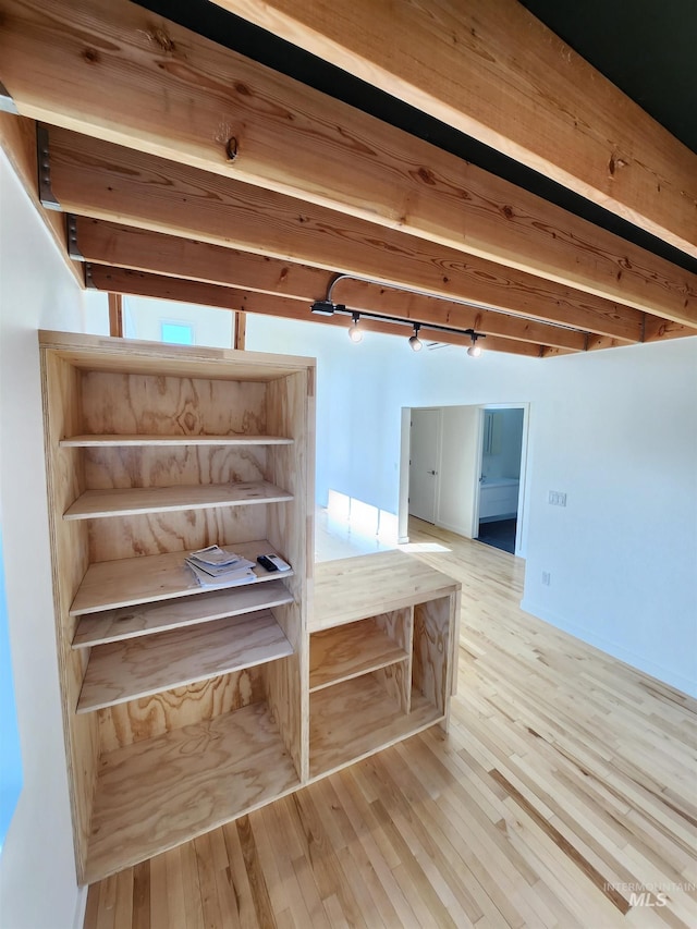 interior space with wood finished floors