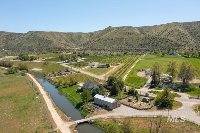 2600 W S Slope Rd, Emmett, ID 83617 - aerial view of property's location with a water and mountain view and rural landscape