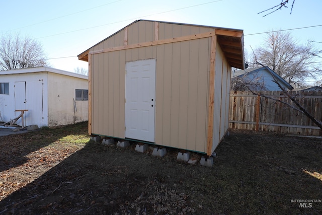 view of outdoor structure