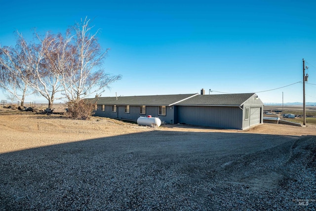 view of front of home with driveway