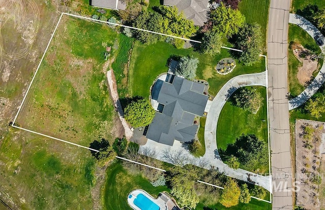 1458 W Sandy Ct, Meridian, ID 83646 - view of property location with a pool and property parcel outlined