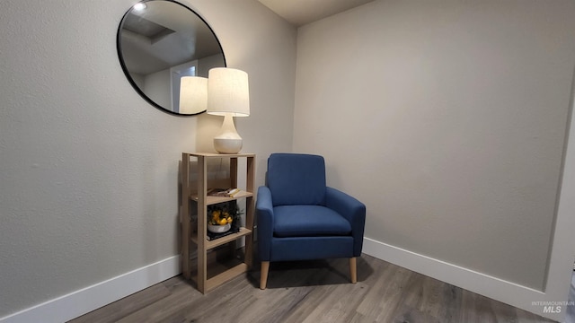1101 Clithero Dr, Boise, ID 83703 - sitting room with baseboards and wood finished floors