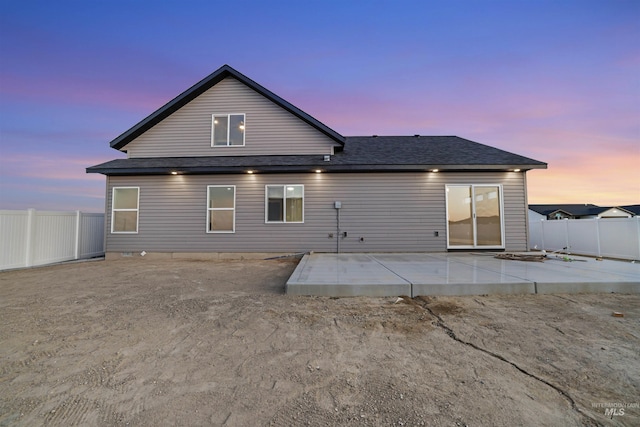 507 Jesse Ave, Twin Falls, ID 83301 - rear view of property with a patio and roof with shingles