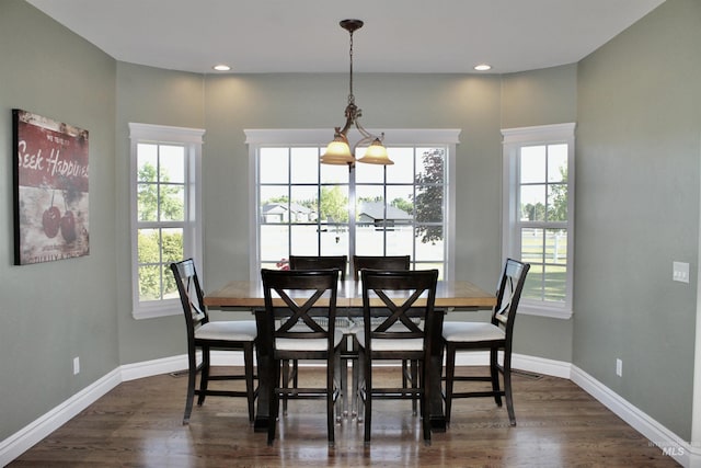 3703 E 3793 N, Kimberly, ID 83341 - dining area with healthy amount of natural light, dark wood finished floors, and recessed lighting