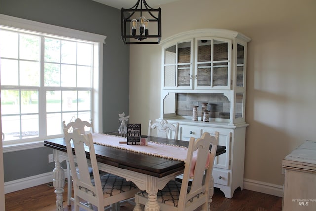 3703 E 3793 N, Kimberly, ID 83341 - dining room with a chandelier and dark wood-style floors