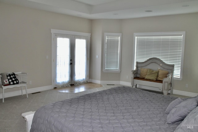 3703 E 3793 N, Kimberly, ID 83341 - carpeted bedroom with french doors