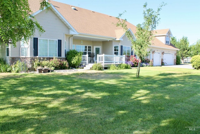 3703 E 3793 N, Kimberly, ID 83341 - view of front of property with a front yard and a wooden deck