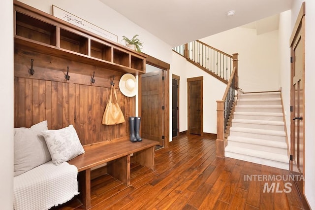 3801 S Carpenter Loop, Post Falls, ID 83854 - mudroom featuring hardwood / wood-style flooring