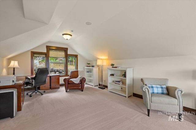 3801 S Carpenter Loop, Post Falls, ID 83854 - office area with light carpet and vaulted ceiling