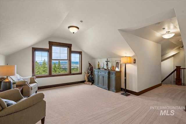 3801 S Carpenter Loop, Post Falls, ID 83854 - bonus room with baseboards, light colored carpet, and lofted ceiling