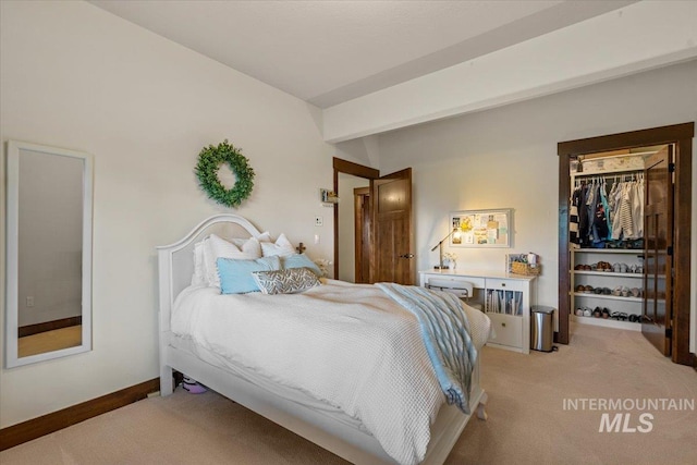 3801 S Carpenter Loop, Post Falls, ID 83854 - bedroom featuring light colored carpet and a closet