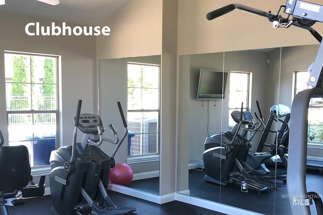 2870 N Cloverdale, Boise, ID 83713 - gym with plenty of natural light