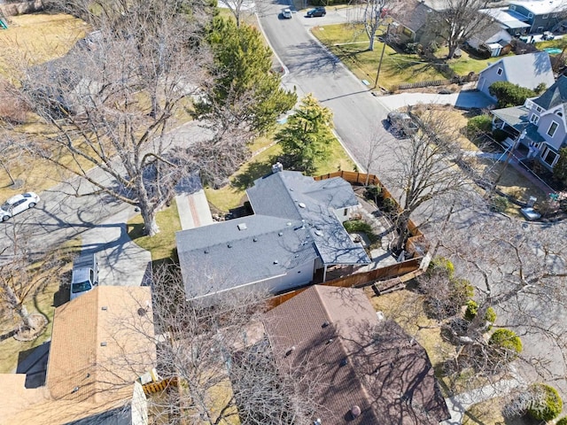 drone / aerial view featuring a residential view