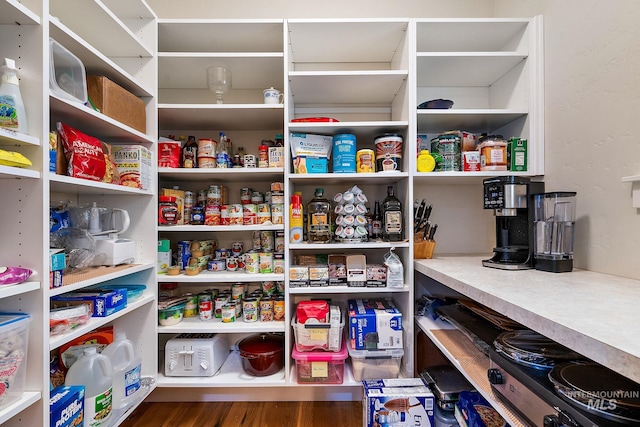 view of pantry