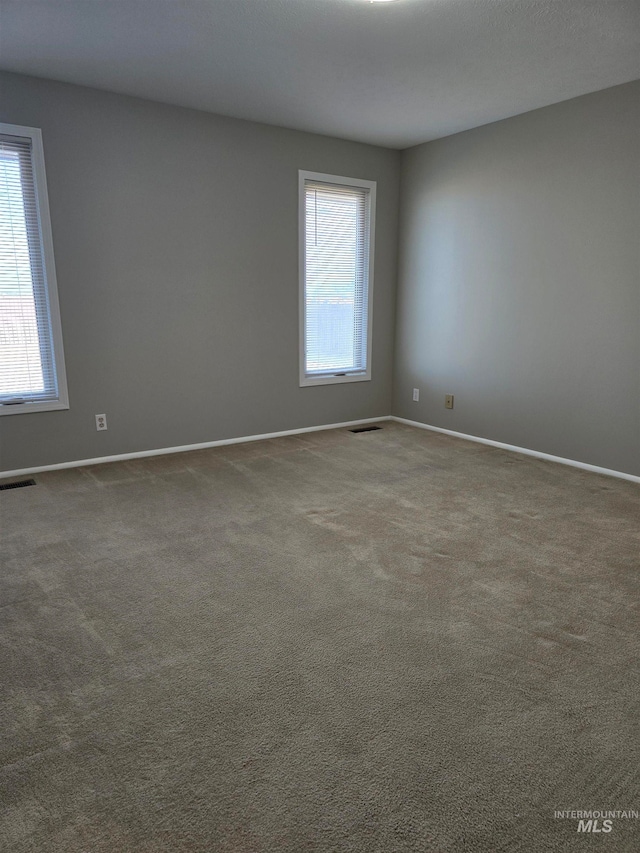 unfurnished room with carpet