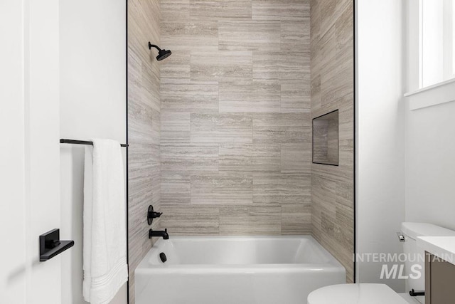 11179 N Elk Ridge Way, Boise, ID 83714 - full bathroom with toilet, shower / bathtub combination, and vanity