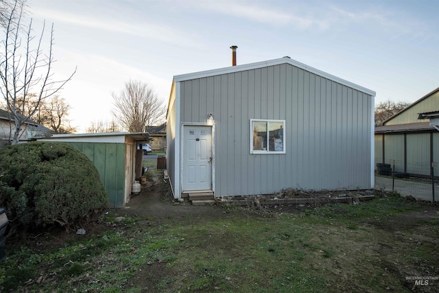 view of outbuilding