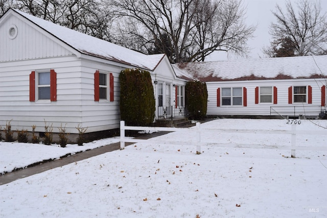 view of front of home