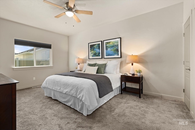 2089 W Claira Rd, Nampa, ID 83651 - carpeted bedroom featuring baseboards and a ceiling fan