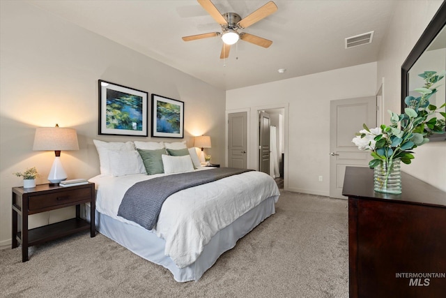 2089 W Claira Rd, Nampa, ID 83651 - bedroom featuring light colored carpet and ceiling fan