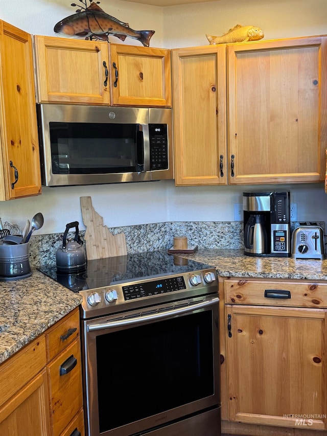 1013 Penstemen Pl, Mccall, ID 83638 - kitchen featuring stainless steel appliances and light stone countertops