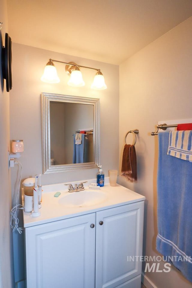 bathroom with vanity