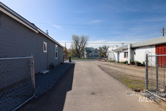 view of road featuring driveway