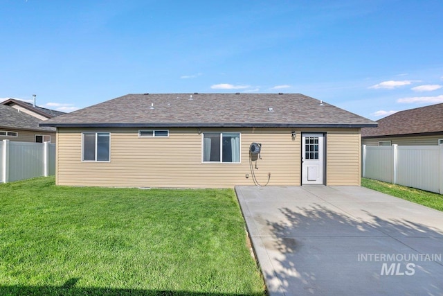 1022 S Date St, Jerome, ID 83338 - rear view of house with a patio