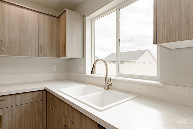 kitchen featuring sink