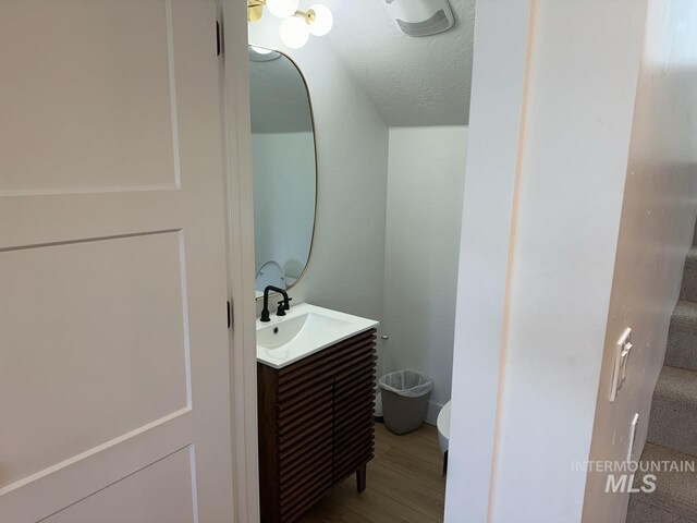 1047 Kaitlyn Loop, Mccall, ID 83638 - bathroom featuring vanity and wood finished floors