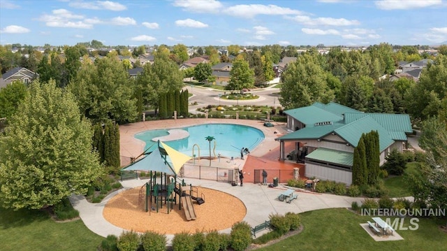 1041 White Horse Ridge Dr, Middleton, ID 83644 - aerial view of a pool