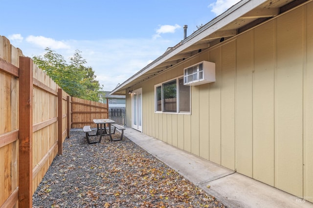 view of home's exterior featuring a patio