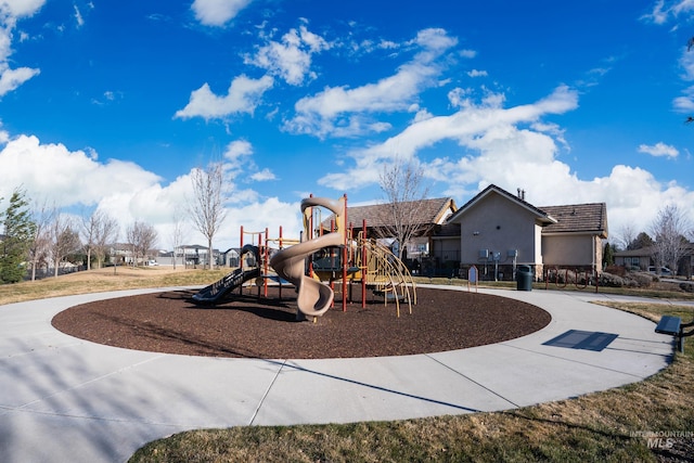 view of community jungle gym