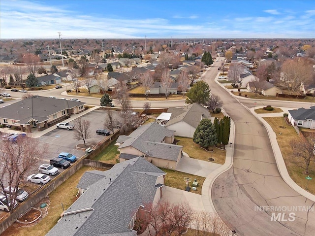 birds eye view of property featuring a residential view