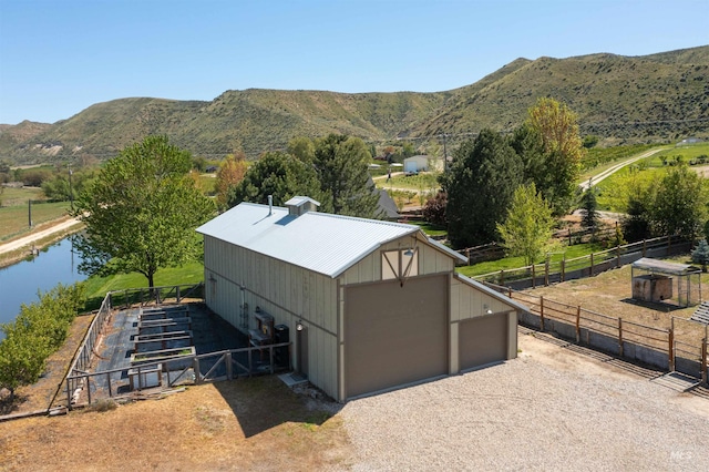 property view of mountains featuring a water view