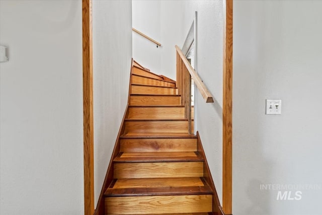 12091 Long St, Middleton, ID 83644 - stairway with a textured wall