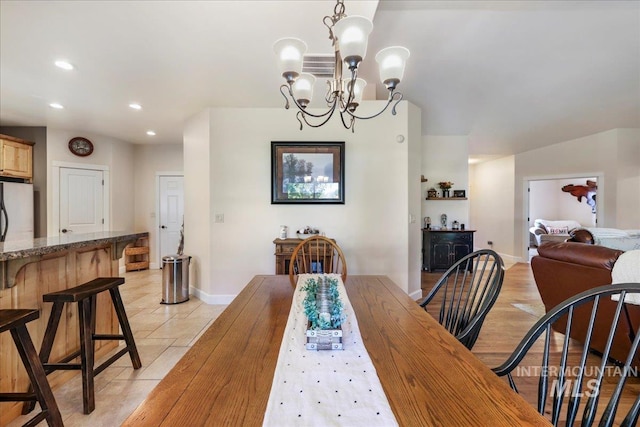 45 Ridge Loop, Jerome, ID 83338 - dining area featuring recessed lighting and a chandelier