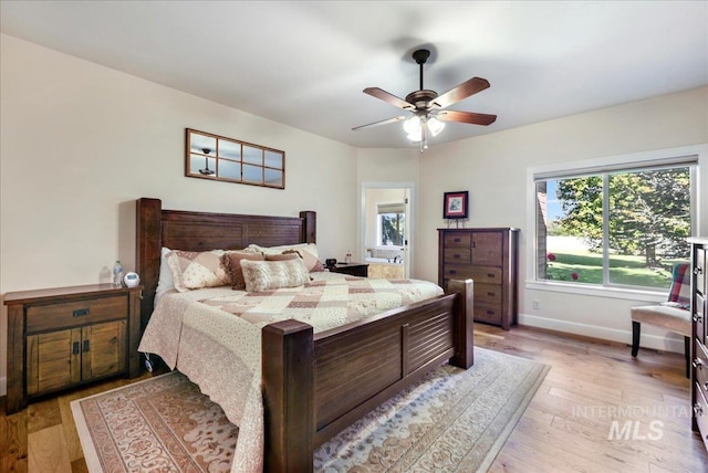 45 Ridge Loop, Jerome, ID 83338 - bedroom with light wood finished floors and a ceiling fan