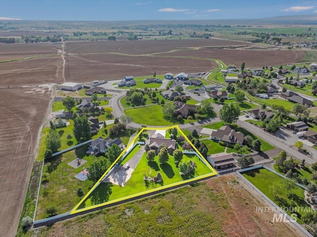 45 Ridge Loop, Jerome, ID 83338 - aerial perspective of suburban area featuring property parcel outlined