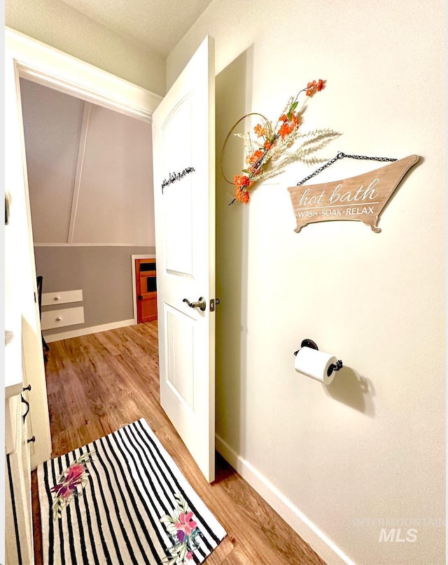 3617 Rubicon St, New Meadows, ID 83612 - bathroom with wood finished floors and baseboards