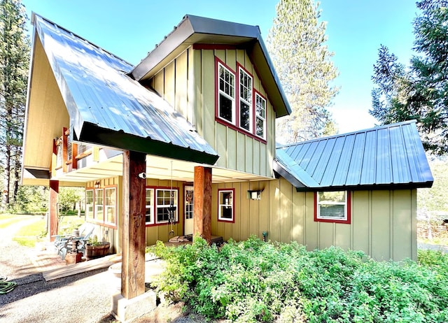 3617 Rubicon St, New Meadows, ID 83612 - rustic home with board and batten siding and metal roof
