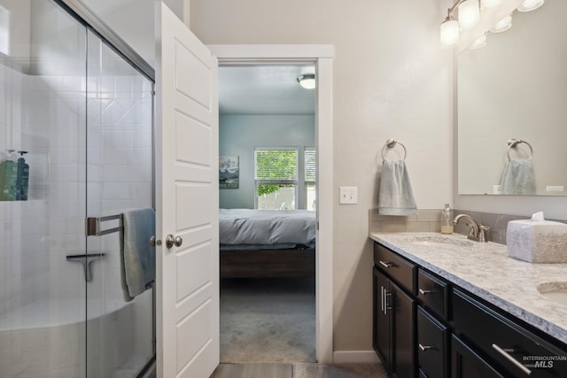 12022 W Ardyce, Boise, ID 83713 - ensuite bathroom featuring double vanity and a stall shower